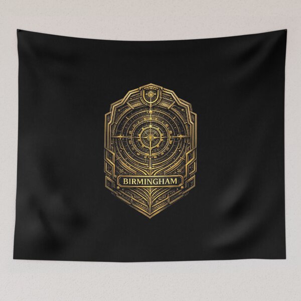 Item preview, deco style birmingham badge designed and sold by astriebatik.