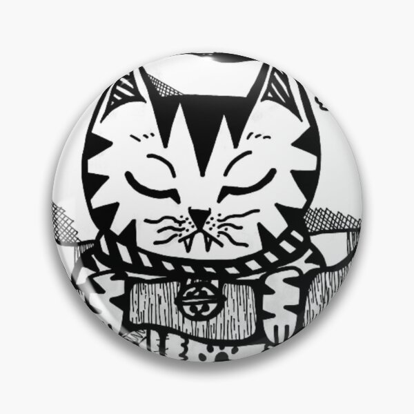 Item preview, Cozy Cat Sleeping And Dreaming In Quilted Bed Greyscale designed and sold by KayTurtless.
