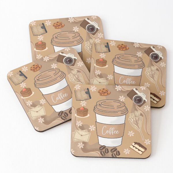 Item preview, Aesthetic Coffee Journal Cinematic Art designed and sold by FMSeamlessArt.