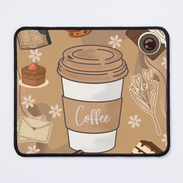 Item preview, Aesthetic Coffee Journal Cinematic Art designed and sold by FMSeamlessArt.