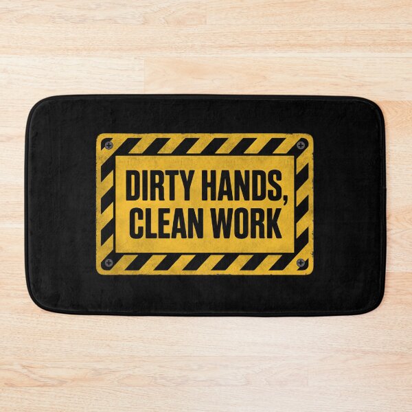 Item preview, Dirty Hands, Clean Work – Tradesman Quote Sign designed and sold by Zayn Studio.