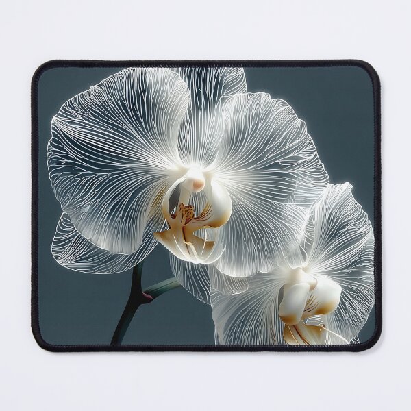 Item preview, Ethereal White Orchid | Minimalist Fine Art Illustration designed and sold by SlowRegardArt.