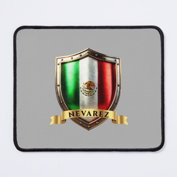 Item preview, Nevarez Mexican Heritage Crest Shield designed and sold by Highlandkings.