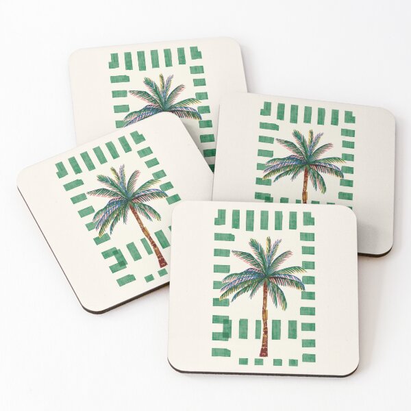 Item preview, Minimal Palm Tree Coastal Striped Design designed and sold by Islabonita..