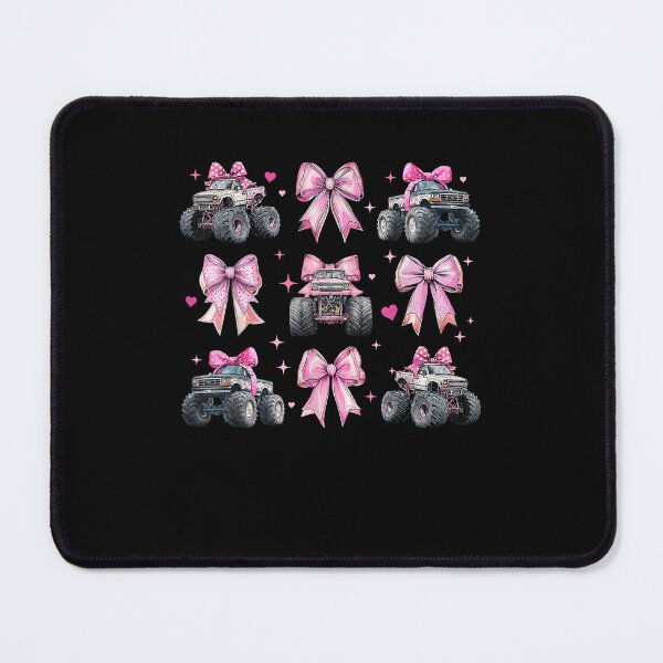 Item preview, Monster Truck 4 Wheeler Offroad Girl Coquette Bow Pink Mom T designed and sold by balidirectly201.