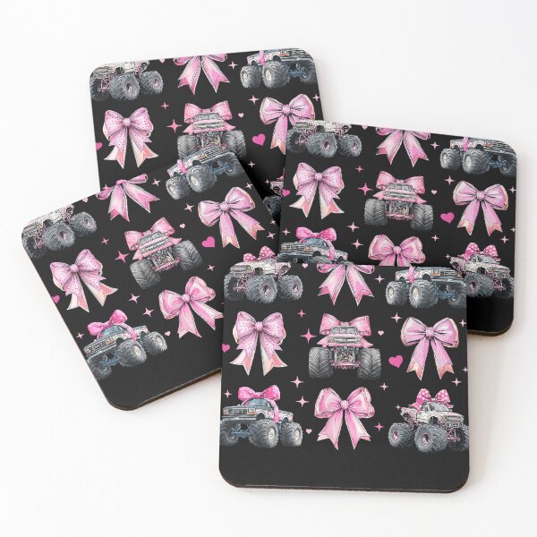 Item preview, Monster Truck 4 Wheeler Offroad Girl Coquette Bow Pink Mom T designed and sold by balidirectly201.