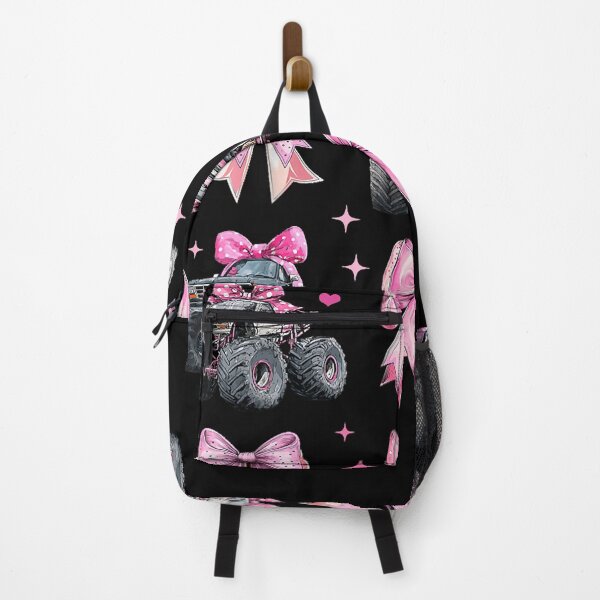 Item preview, Monster Truck 4 Wheeler Offroad Girl Coquette Bow Pink Mom T designed and sold by balidirectly201.