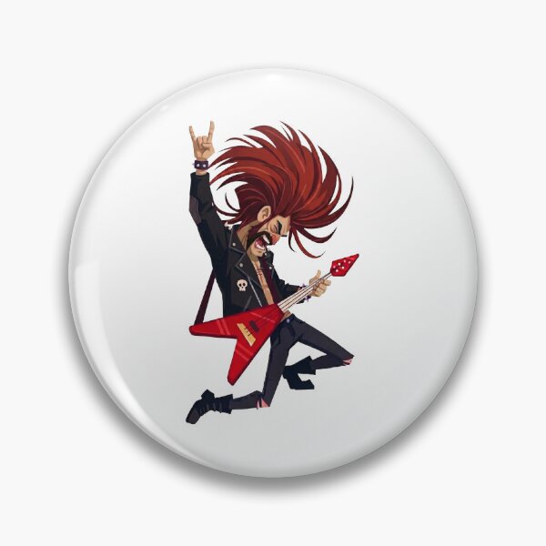 Item preview, Heavy Metal Rocker Guitarist Cartoon designed and sold by IYI.