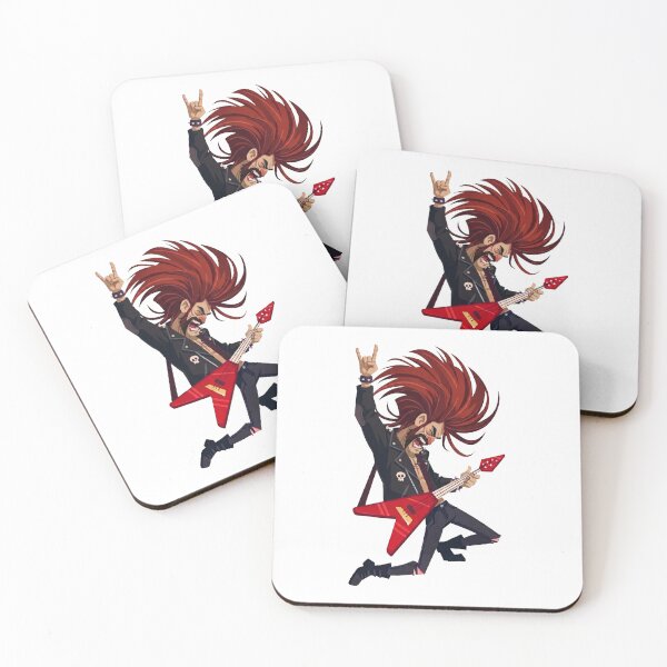 Item preview, Heavy Metal Rocker Guitarist Cartoon designed and sold by IYI.