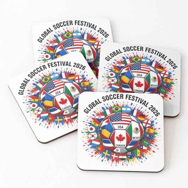 Item preview, Global Soccer Festival 2026 | USA Mexico Canada Flags & Splatter Art designed and sold by YIDOX.