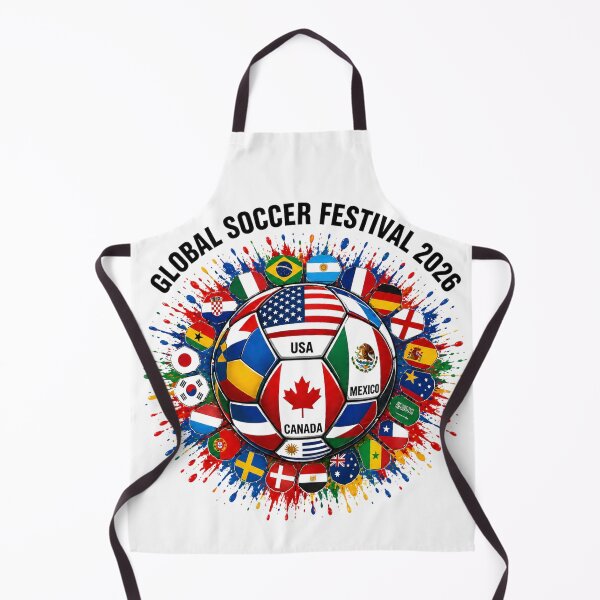Item preview, Global Soccer Festival 2026 | USA Mexico Canada Flags & Splatter Art designed and sold by YIDOX.
