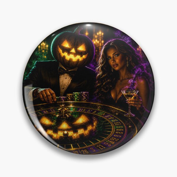 Item preview, Headless Horseman Neon Roulette Scene – Gothic Fantasy Casino Art designed and sold by TheHorsemanRidesAgain.
