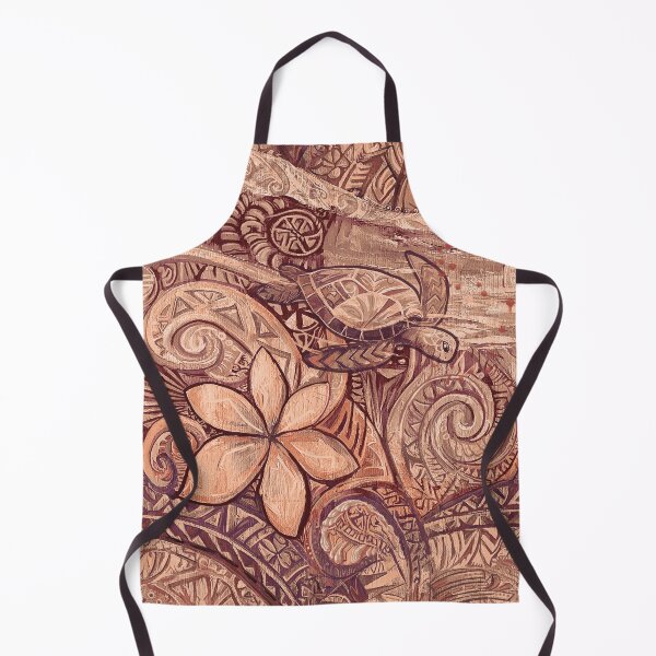 Item preview, Vintage Polynesian Tapa Tribal Diving Honu Pattern Painting designed and sold by sunnthreads.