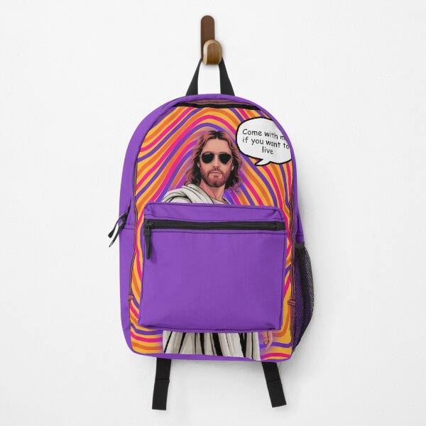 Item preview, Jesus “Come With Me If You Want to Live” Retro Psychedelic Poster designed and sold by Alt Christian.