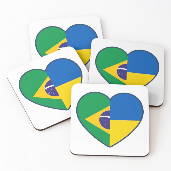 Item preview, Brazil Ukraine | 2 Nations 1 Heart designed and sold by sublimesun.
