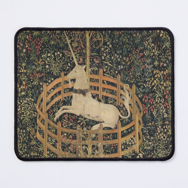 Item preview, The Unicorn Rests in a Garden (from the Unicorn Tapestries) designed and sold by rhodeyart.