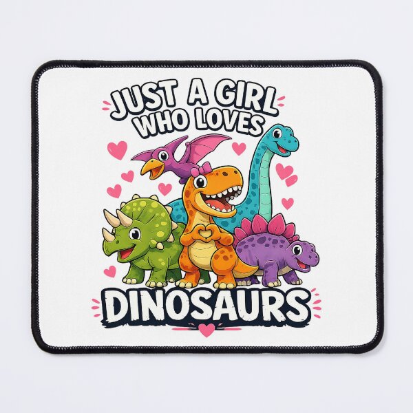 Item preview, Just a Girl Who Loves Dinosaurs Cute Dino Lover Girls Kids designed and sold by Zizo-DR44.