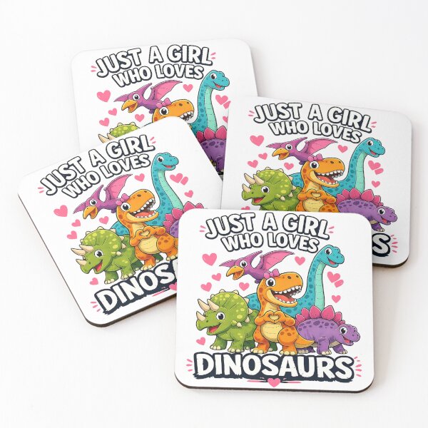 Item preview, Just a Girl Who Loves Dinosaurs Cute Dino Lover Girls Kids designed and sold by Zizo-DR44.