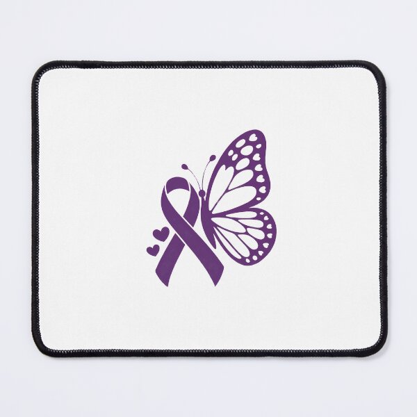 Item preview, Butterfly Pancreatic Cancer Awareness Purple Ribbon designed and sold by TrinaEspinoza.