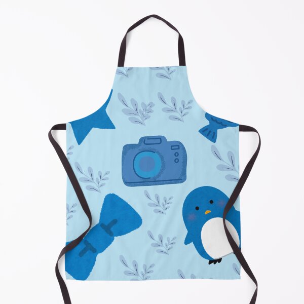 Item preview, Chilly Penguin and Blue Sea Life Seamless Pattern designed and sold by FMSeamlessArt.