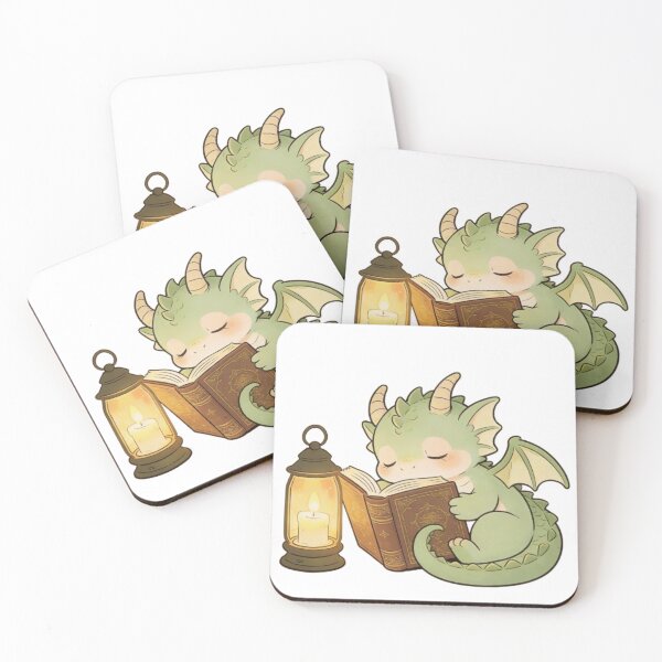 Artikelvorschau, Sleepy Dragon liest Buch entworfen und verkauft von Nova Supply Co..