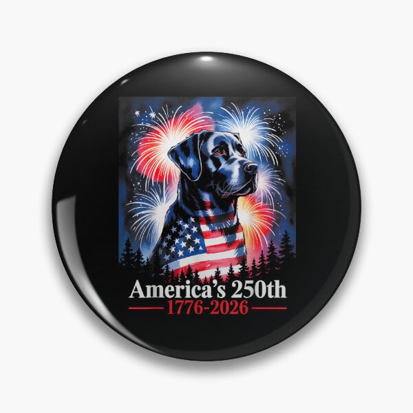 Item preview, labrador retriever america's 250th patriotic dog fireworks  designed and sold by CAnastazyshop.