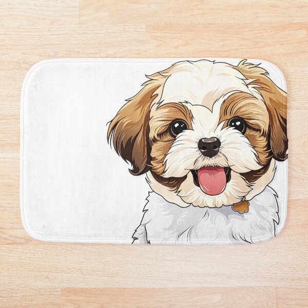 Item preview, Pegatina realista de cachorro Malshi | Lindo retrato de mezcla de Maltés y Shih Tzu 003 designed and sold by TheTodayTribe.