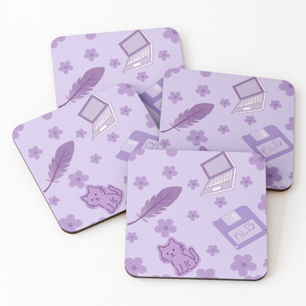 Item preview, Purple Y2K Cute Tech Pattern designed and sold by FMSeamlessArt.