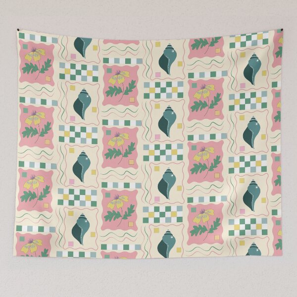 Item preview, Vintage Tropical Postage Stamp Pattern designed and sold by auran14.