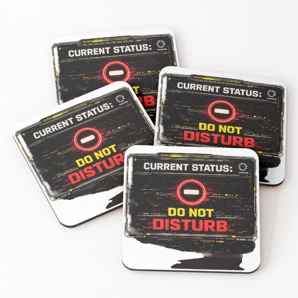 Item preview, Current Status Do Not Disturb Funny Introvert Design designed and sold by LowBatteryStudio ⭐.
