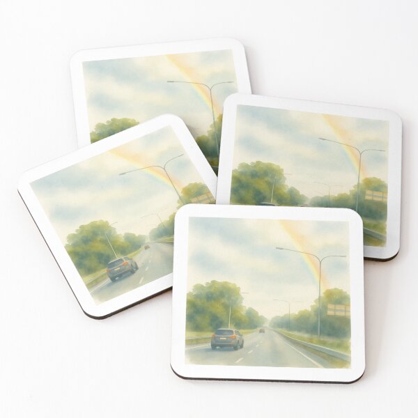 Item preview, Brisbane Highway Rainbow Watercolour Art Print designed and sold by Whalley02.