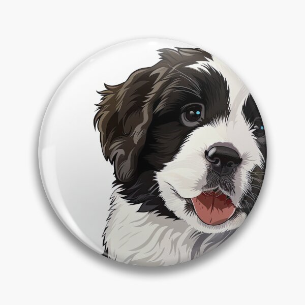 Item preview, Realistic Malshi Puppy Sticker | Cute Maltese Shih Tzu Mix Portrait 004 designed and sold by TheTodayTribe.
