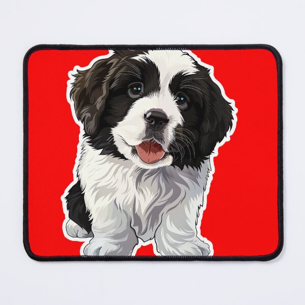 Item preview, Realistic Malshi Puppy Sticker | Cute Maltese Shih Tzu Mix Portrait 004 designed and sold by TheTodayTribe.