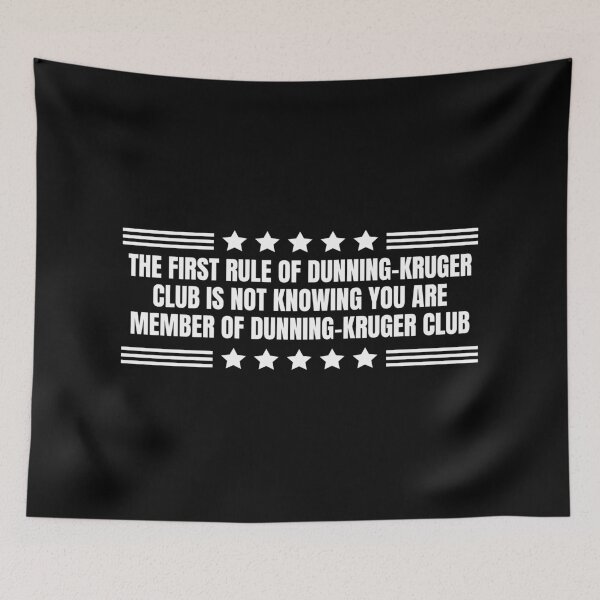 Item preview, Dunning-Kruger Club designed and sold by Dondonmart.