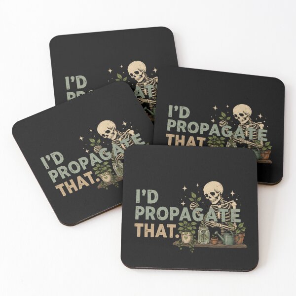 Item preview, I’d Propagate That Skeleton Plant Lover Shirt designed and sold by D-F-R-K.