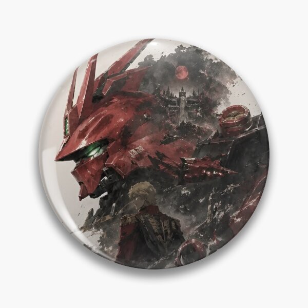 Item preview, MSN-04 Sazabi Gundam Art – Char Aznable Neo Zeon Mecha Anime Watercolor Illustration designed and sold by Dyan4.
