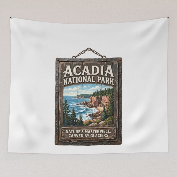 Item preview, Acadia National Park Nature's Masterpiece Carved By Glaciers Maine Travel Souvenir designed and sold by Simsimah26Parks.