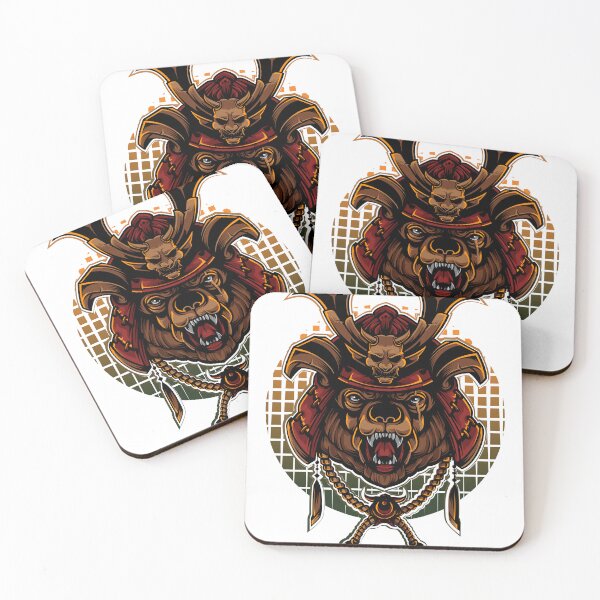 Item preview, Samurai Bear Warrior Mask – Japanese Oni Horror Gaming. designed and sold by HorrorInkStudio.