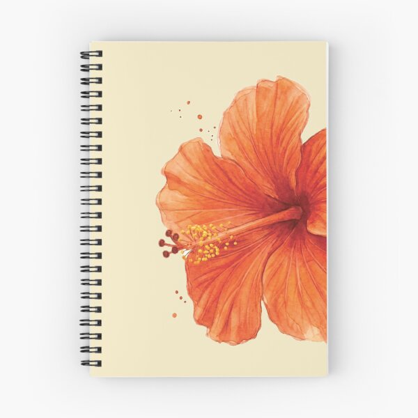 Item preview, Botanical Orange Hibiscus Flower - Warm Cottagecore Aesthetic designed and sold by Islabonita..