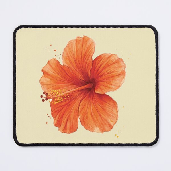 Item preview, Botanical Orange Hibiscus Flower - Warm Cottagecore Aesthetic designed and sold by Islabonita..