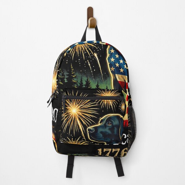 Item preview, labrador retriever america's 250th patriotic dog fireworks designed and sold by CAnastazyshop.
