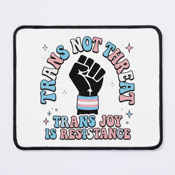 Item preview, Trans Not Threat - Trans Joy Is Resistance Retro Pride  designed and sold by RedVista.