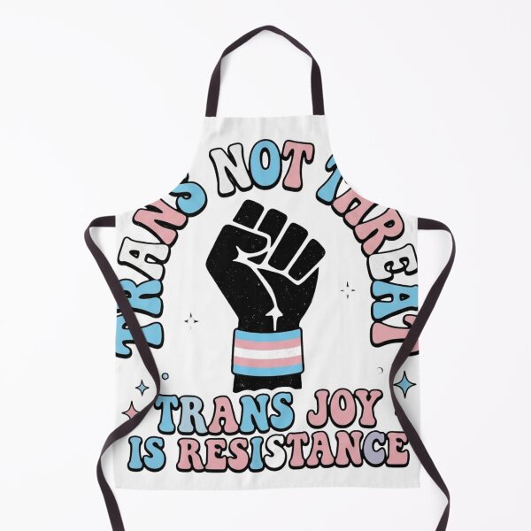 Item preview, Trans Not Threat - Trans Joy Is Resistance Retro Pride designed and sold by RedVista.