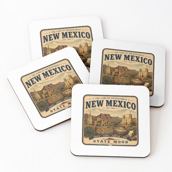 Item preview, New Mexico Land of Enchantment Vintage Southwest Desert Design designed and sold by StateMoodDesigns.
