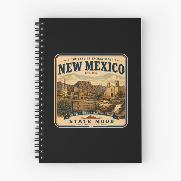 Item preview, New Mexico Land of Enchantment Vintage Southwest Desert Design designed and sold by StateMoodDesigns.