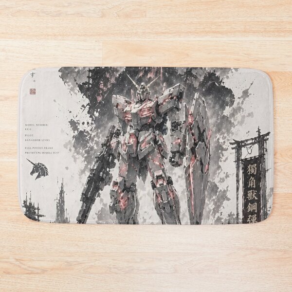 Artikelvorschau, RX-0 Unicorn Gundam Anime – Banagher Links Mecha Watercolor Sci-Fi Art entworfen und verkauft von Dyan4.