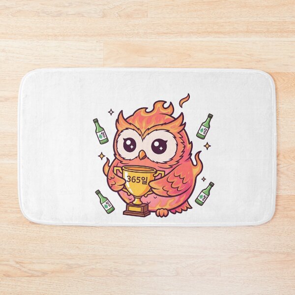 Item preview, Korean language streak fire owl 365 days chibi kpop gift designed and sold by language-des.
