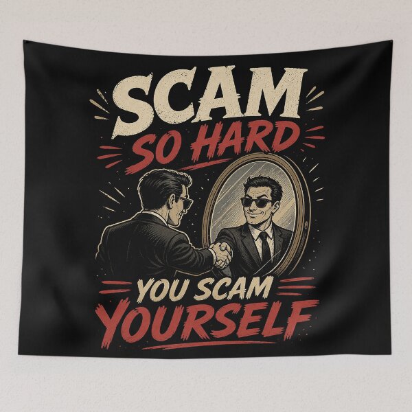 Item preview, Scam So Hard You Scam Yourself designed and sold by ChickenFund.