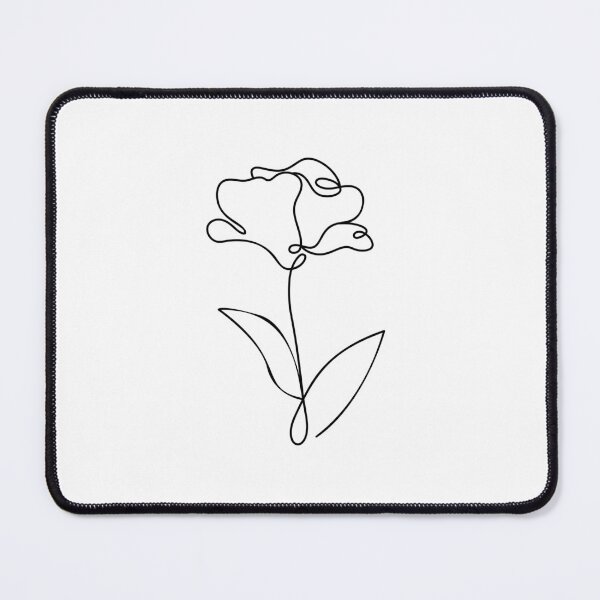 Item preview, Minimalist Single Line Flower Drawing Design designed and sold by Lynn Creates.