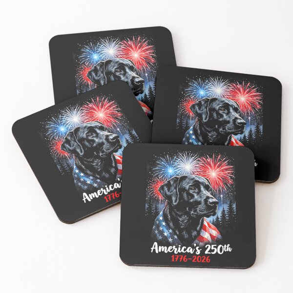 Item preview, labrador retriever america's 250th patriotic dog fireworks  designed and sold by CAnastazyshop.